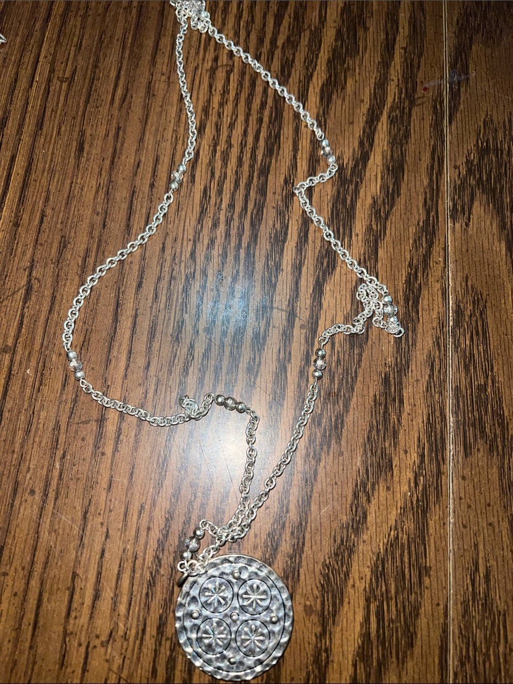 Premier Designs Silver-Tone Multi-Layered Coin Necklace - Picture 4 of 5